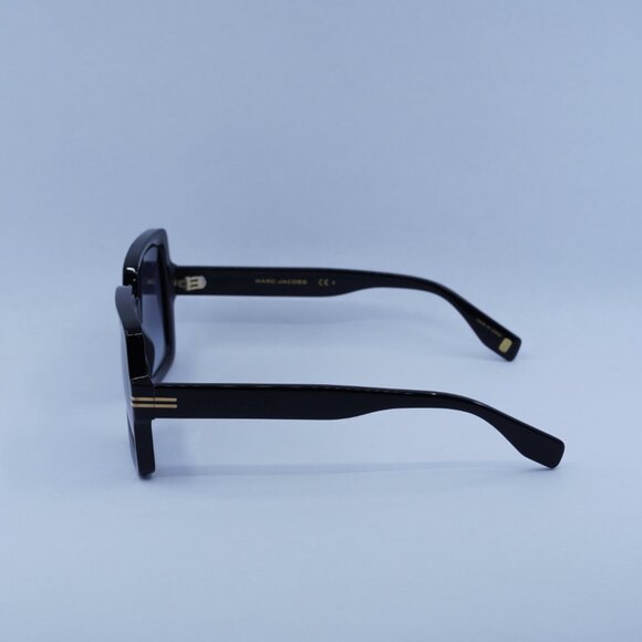 Marc Jacobs MJ 1034/S 0RHL 9O Sunglasses Black Square Frame, Grey Lenses - Picture 8 of 10